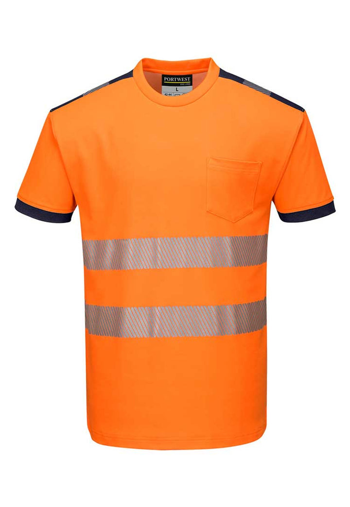 PW3 Hi - Vis Cotton Comfort T-Shirt S/S T181 - The Work Uniform Company