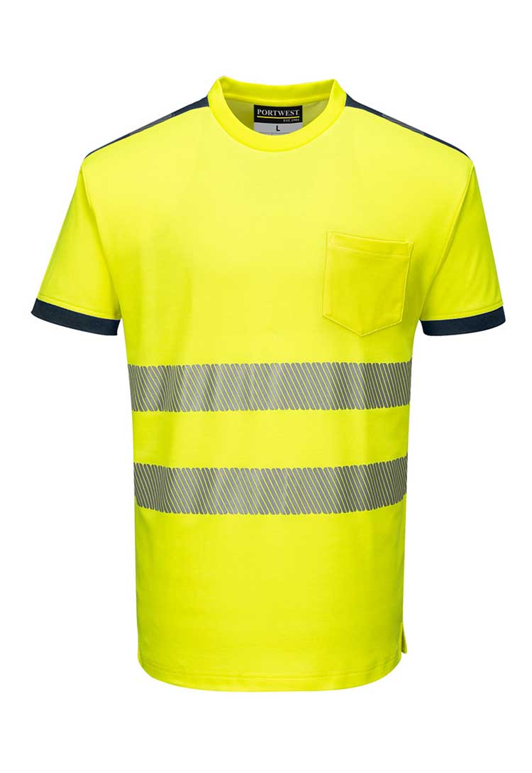 PW3 Hi - Vis Cotton Comfort T-Shirt S/S T181 - The Work Uniform Company