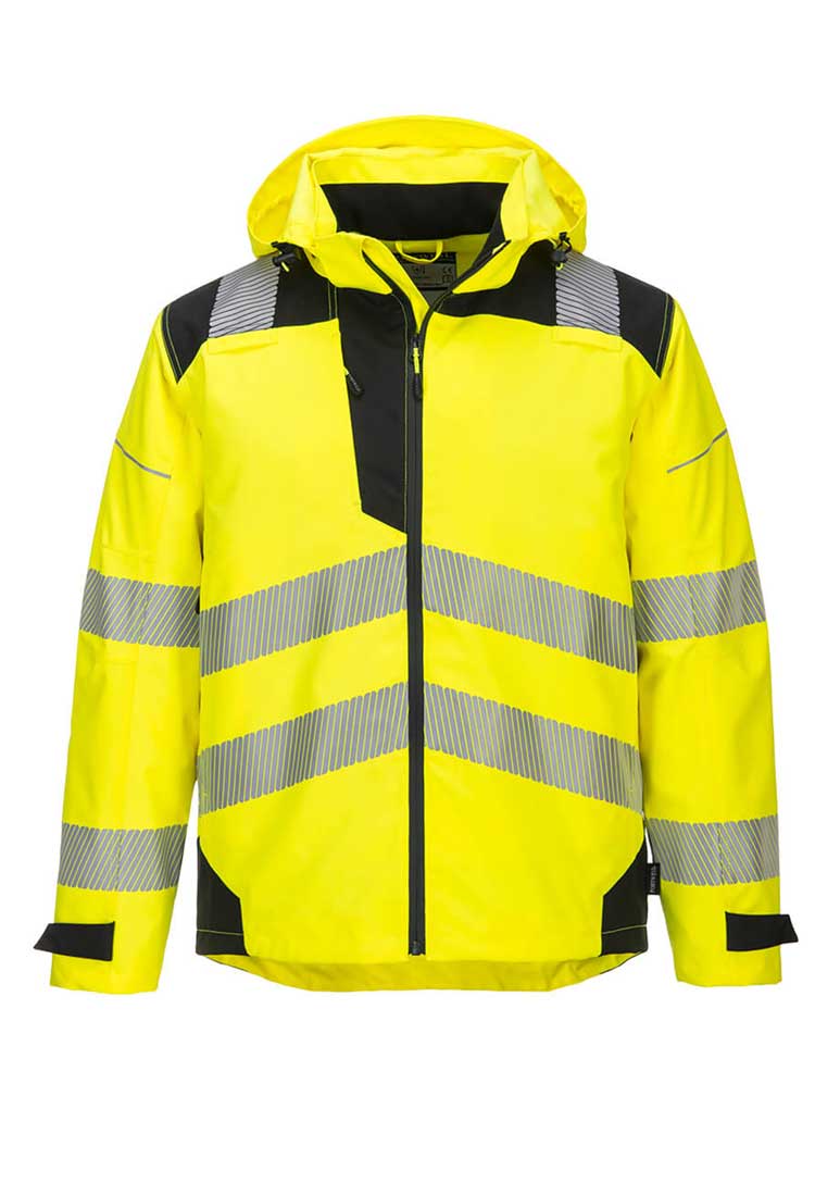 PW3 Hi - Vis Extreme Rain Jacket PW360 - The Work Uniform Company