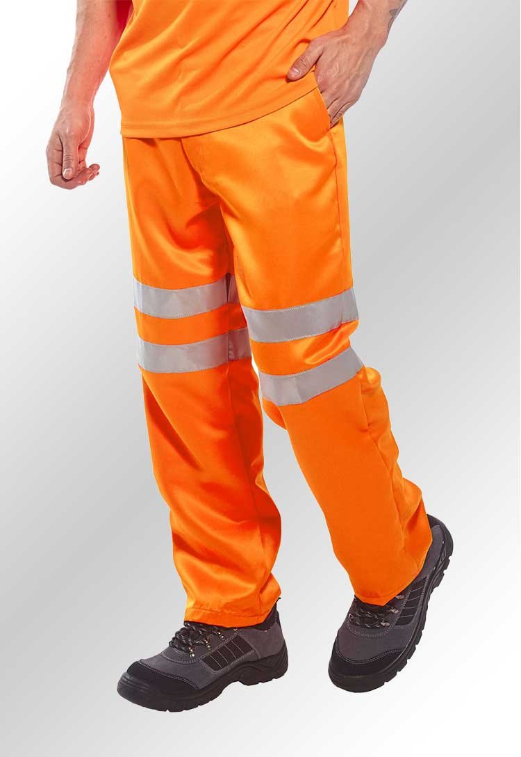 Sweat Pants Hi Vis Railway Joggers Black Knight Jogging Bottoms