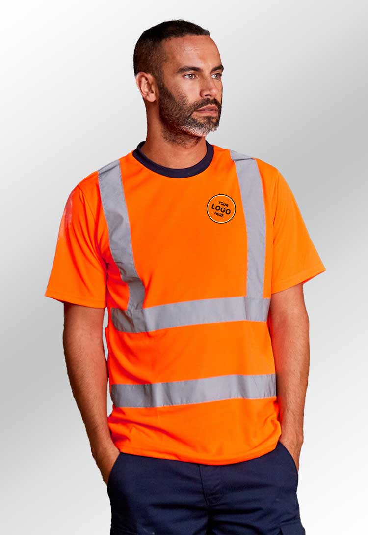 Hi Visibility T-Shirt RX720 - Bundle of 8 with Free Logos - The Work Uniform Company