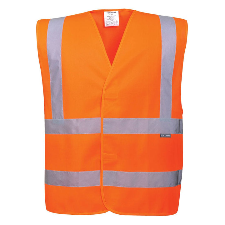 Hi Vis Two Band and Brace Vest C470 - The Work Uniform Company