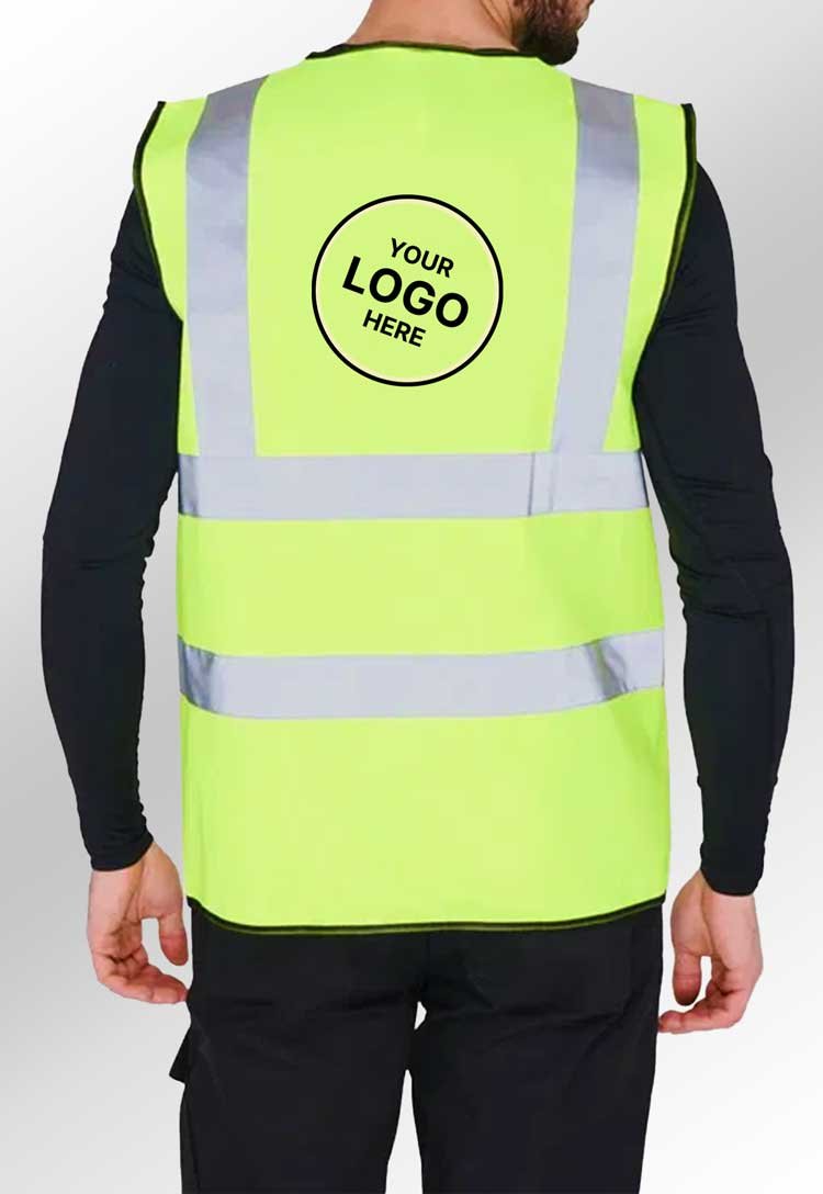 Hi Vis Vest BSEEN - Bundle of 8 with Free Back Logo - The Work Uniform Company
