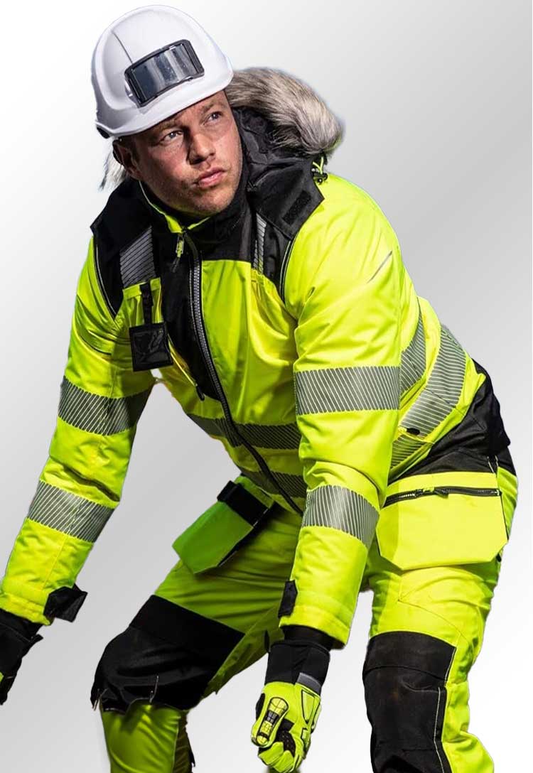 PW3 Hi - Vis Winter Parka Jacket PW369 - The Work Uniform Company