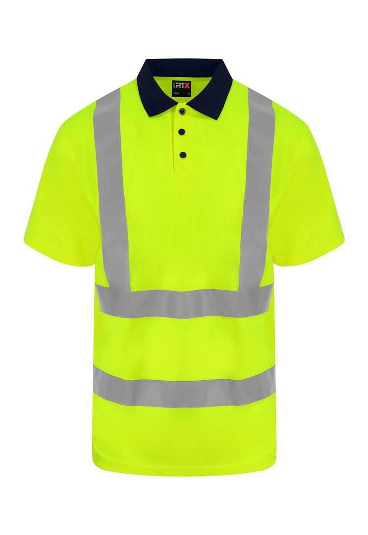 Hi Visibility Polo RX710 - Bundle of 8 with Free Logos - The Work Uniform Company