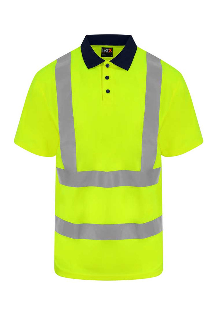 Hi Visibility Polo RX710 - Bundle of 8 with Free Logos - The Work Uniform Company