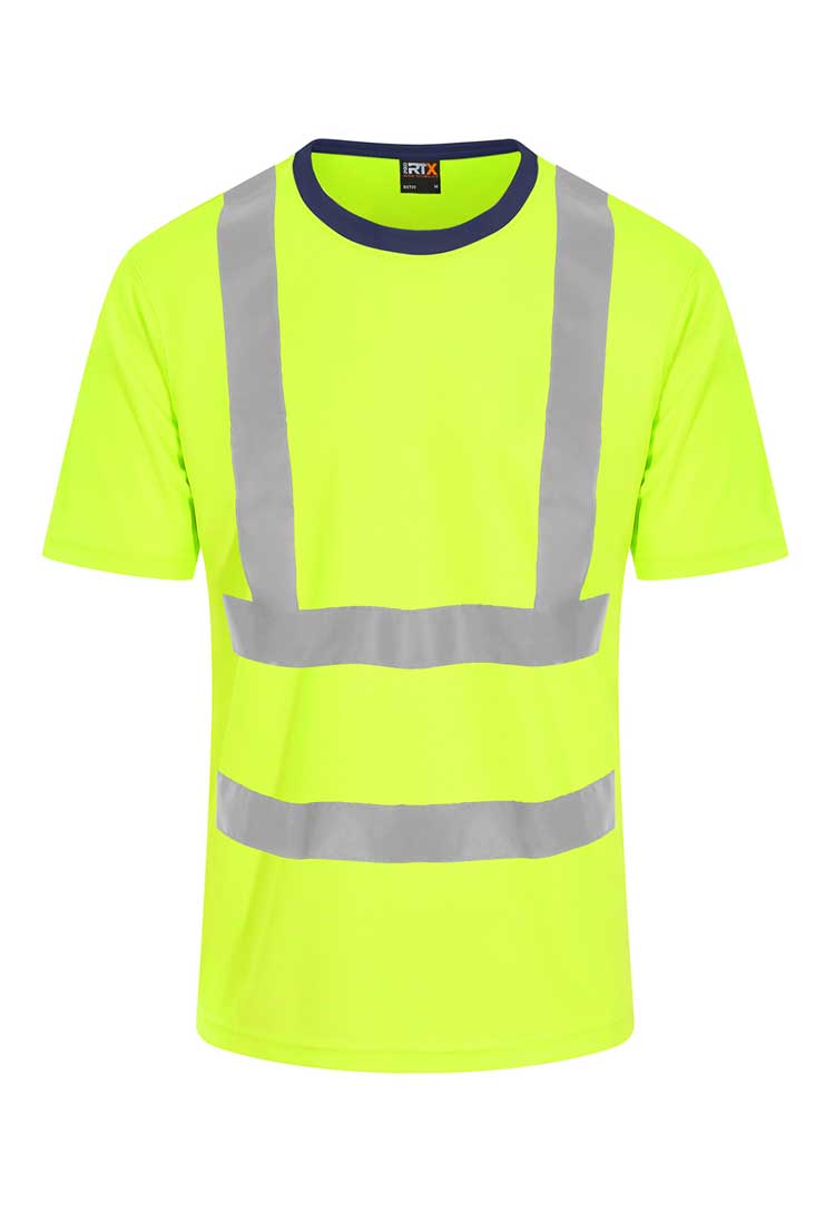 Hi Visibility T-Shirt RX720 - Bundle of 8 with Free Logos - The Work Uniform Company