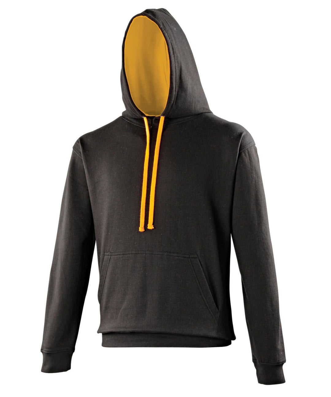 Unisex Black & Orange Varsity Hoodie JH003 - The Work Uniform Company