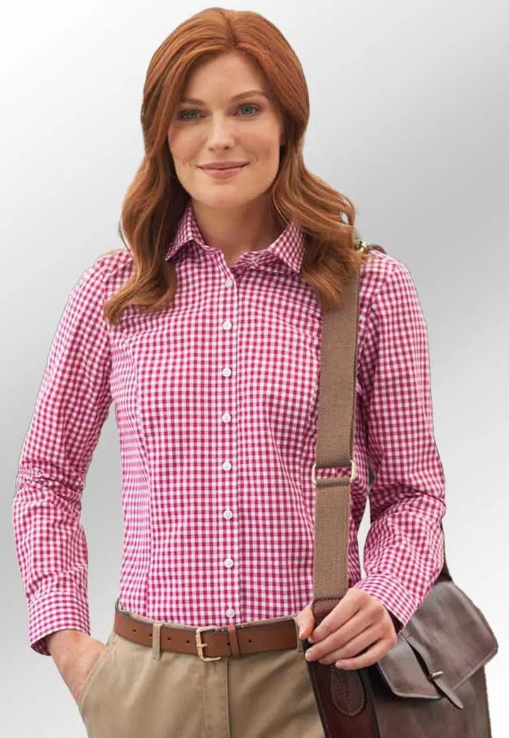 Kansas Ladies Check Shirt - The Work Uniform Company