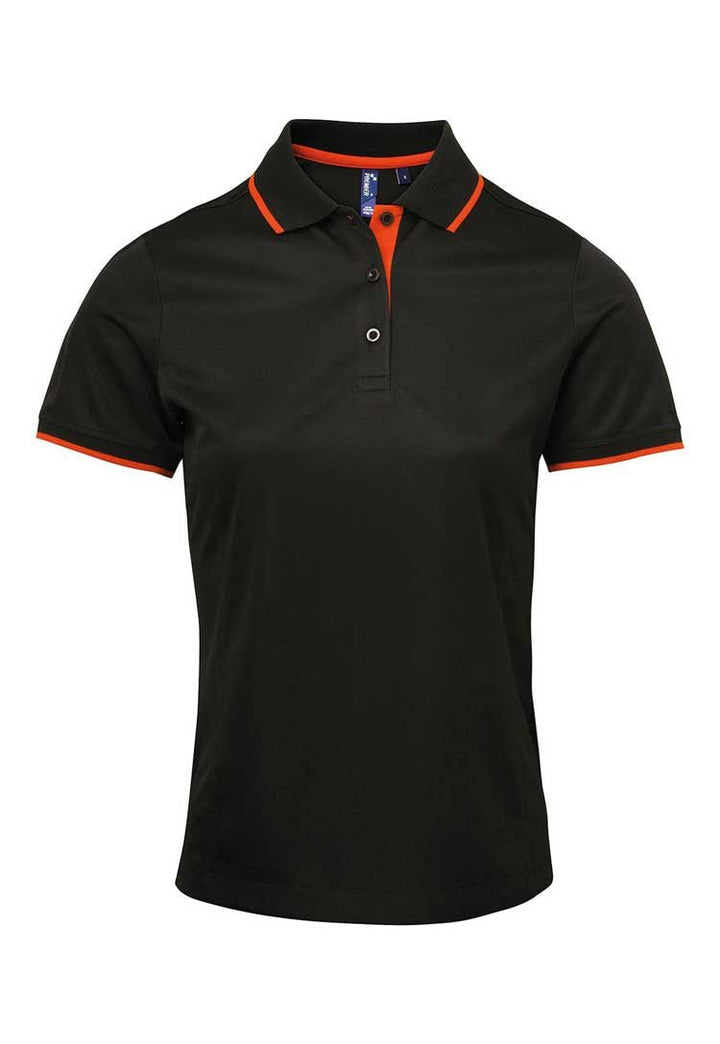 Women's Contrast Coolchecker® Polo PR619 - The Work Uniform Company