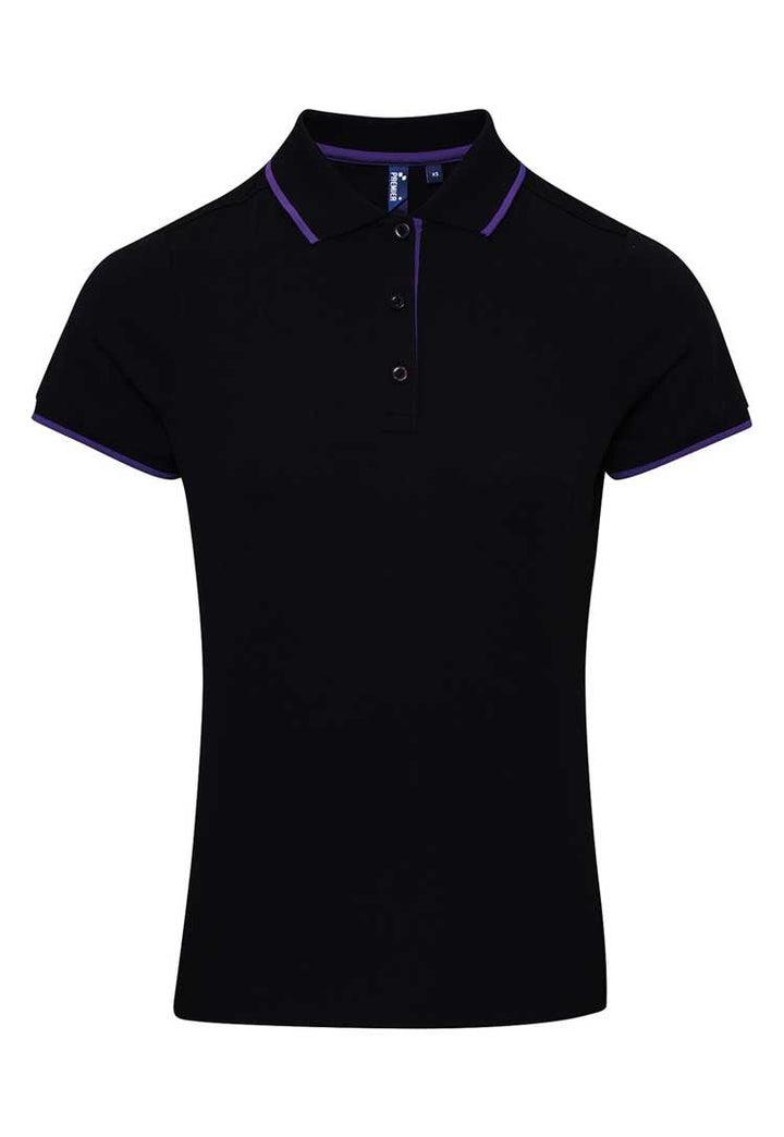 Women's Contrast Coolchecker® Polo PR619 - The Work Uniform Company