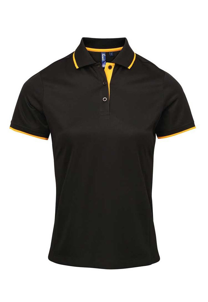 Women's Contrast Coolchecker® Polo PR619 - The Work Uniform Company