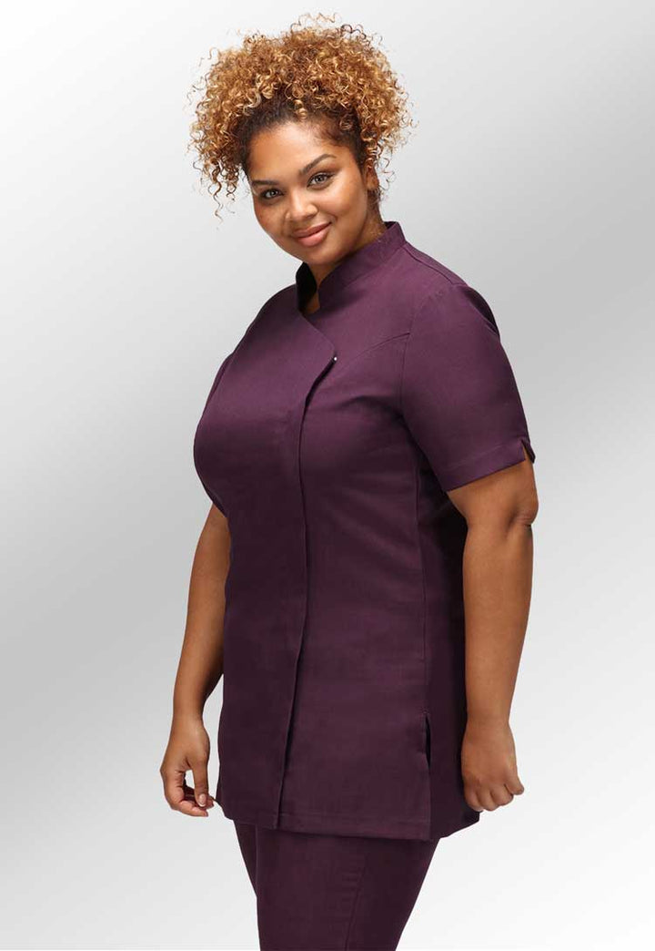 Lea Mandarin Collar Tunic - The Work Uniform Company
