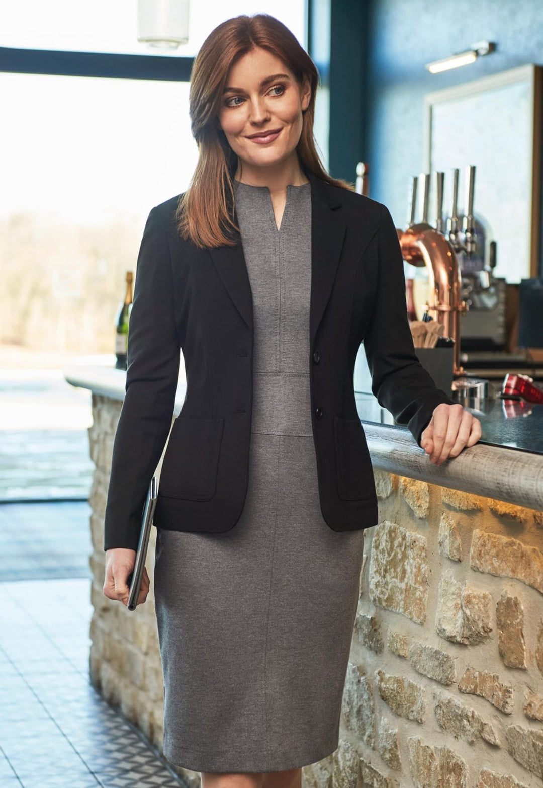 Libra Slim Fit Jersey Stretch Jacket - The Work Uniform Company
