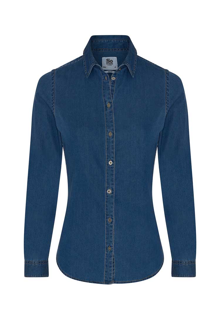 Women's Lucy Denim Shirt - The Work Uniform Company