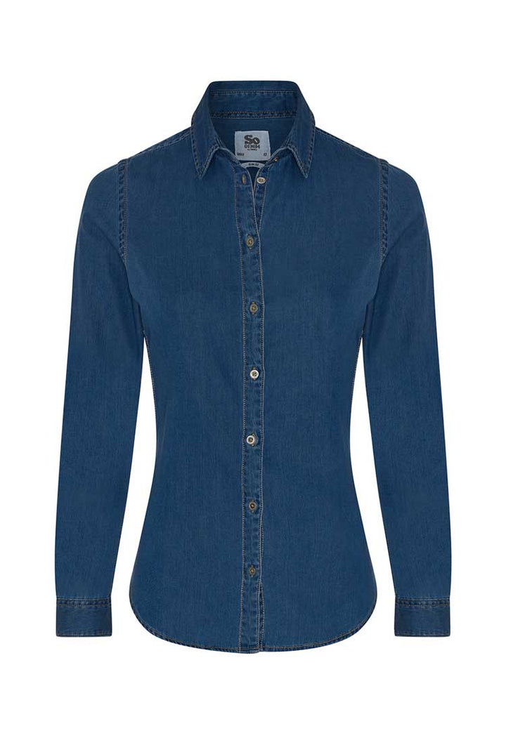 Women's Lucy Denim Shirt - The Work Uniform Company
