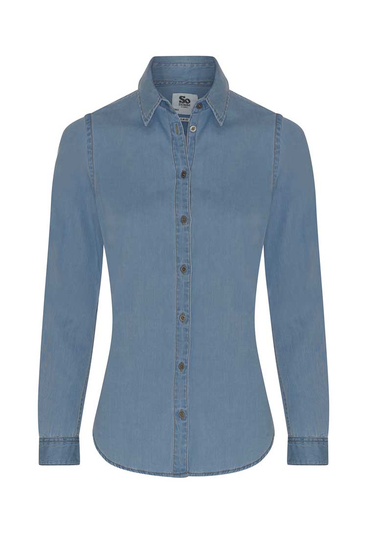 Women's Lucy Denim Shirt - The Work Uniform Company