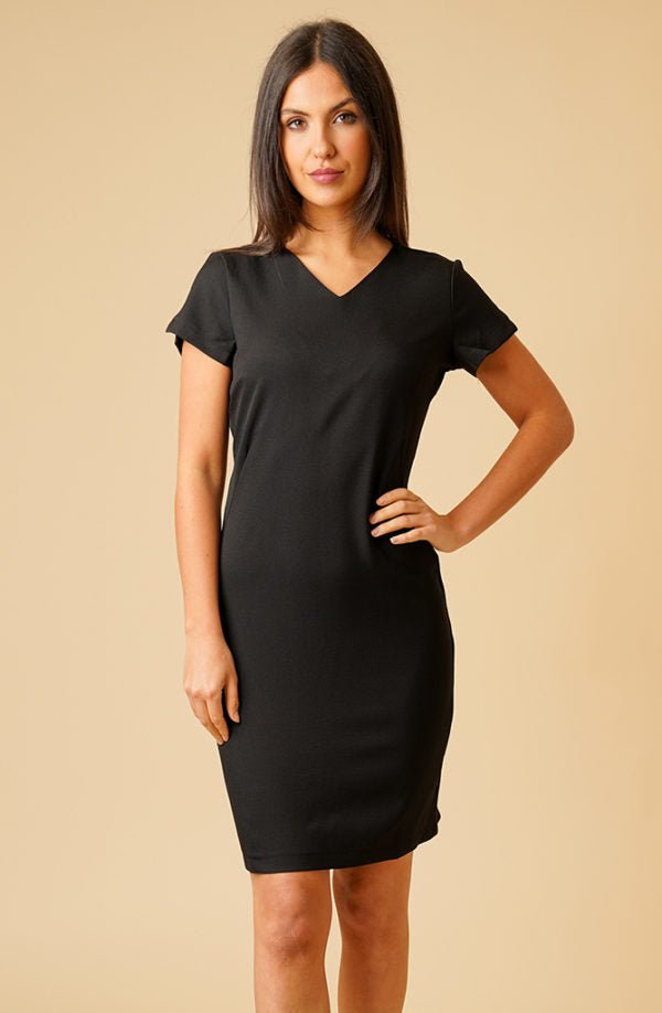 Manon V Neck Dress - The Work Uniform Company