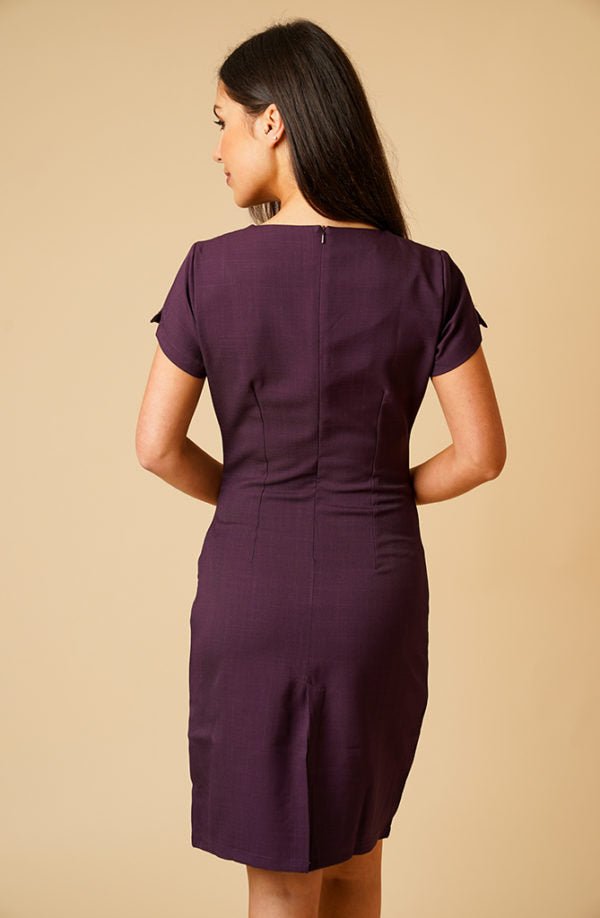 Manon V Neck Dress - The Work Uniform Company