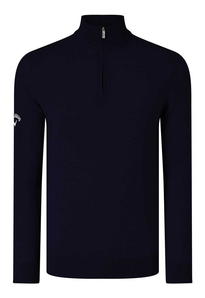 Ribbed ¼ Zip Merino Golf Sweater CW075 - The Work Uniform Company