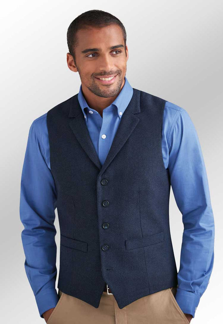 Memphis Men's Tweed Waistcoat - The Work Uniform Company