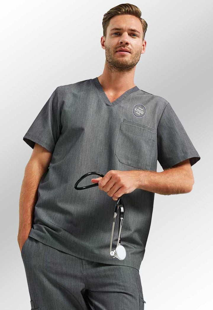 Men's Onna Stretch Scrub Set - Bundle of 8 with Free Logos - The Work Uniform Company