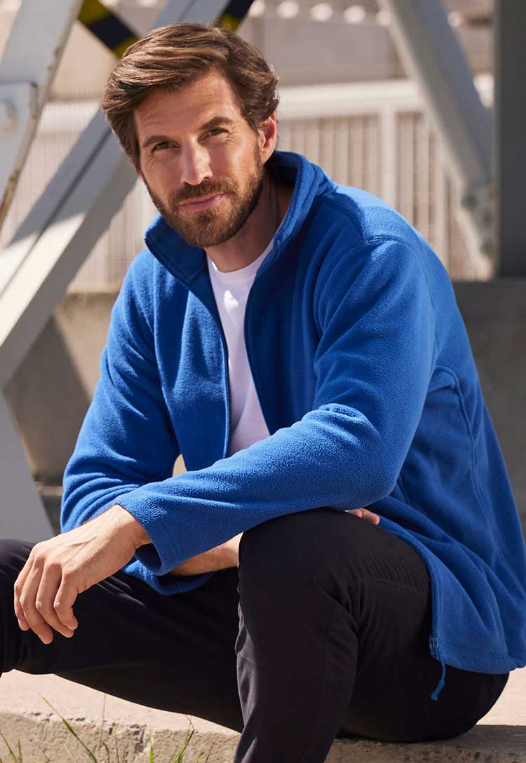 Men's Full - Zip Outdoor Fleece 8700M - The Work Uniform Company