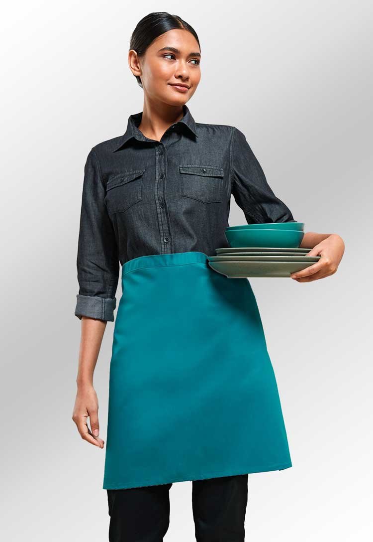 Colours Mid - Length Apron PR151 - The Work Uniform Company