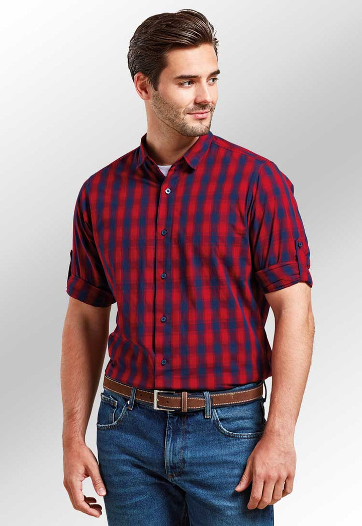 Mulligan Check Cotton Long Sleeve Shirt PR250 - The Work Uniform Company