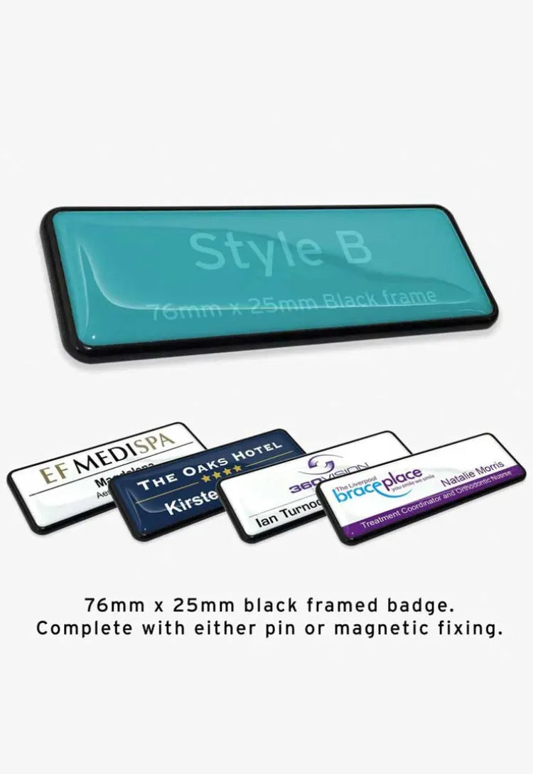 Custom Staff Name Badge: Style B
