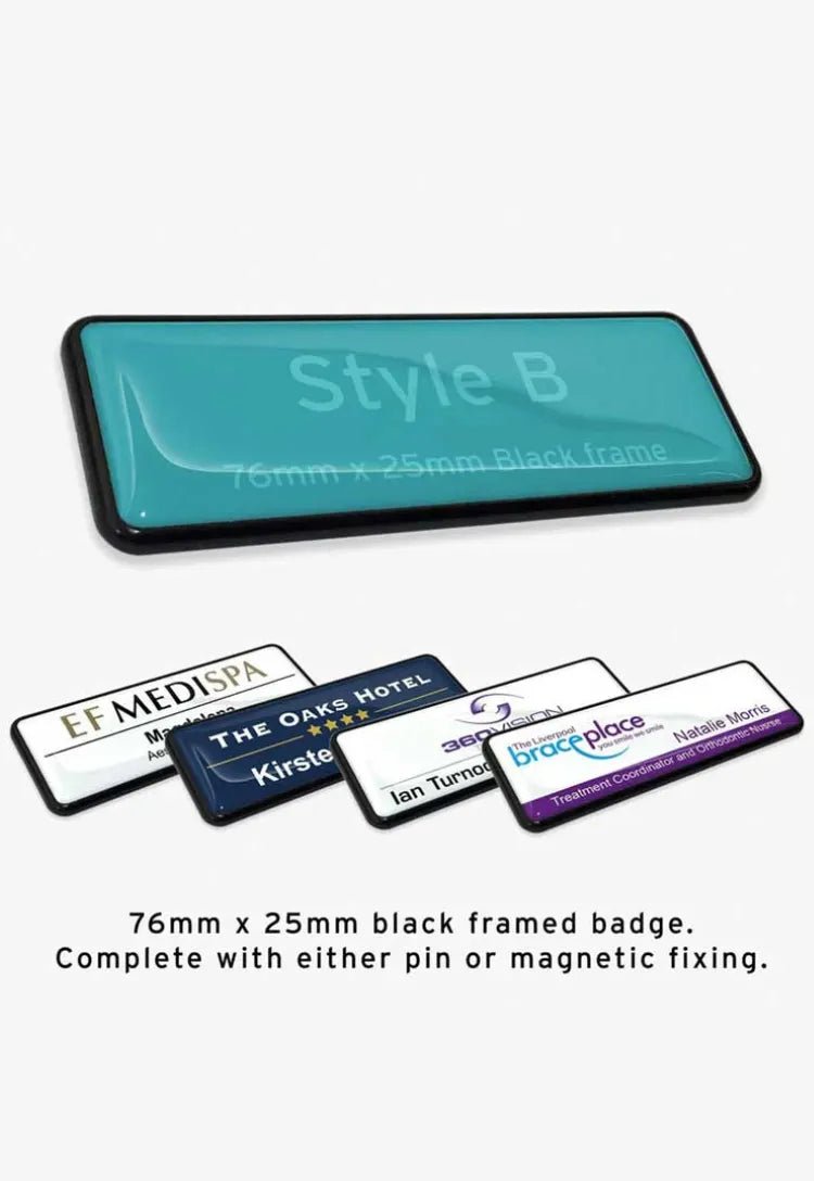 Custom Staff Name Badge: Style B - The Work Uniform Company