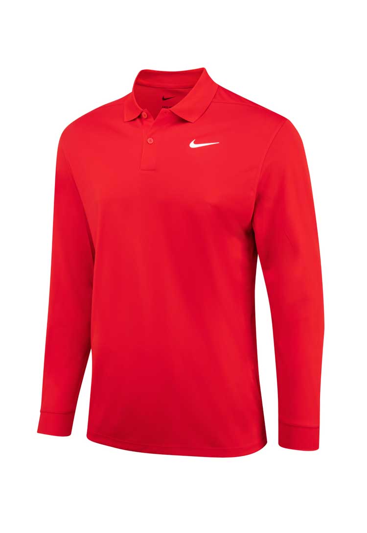 Nike Dri - FIT Victory Solid Long Sleeve Polo NK354 - The Work Uniform Company