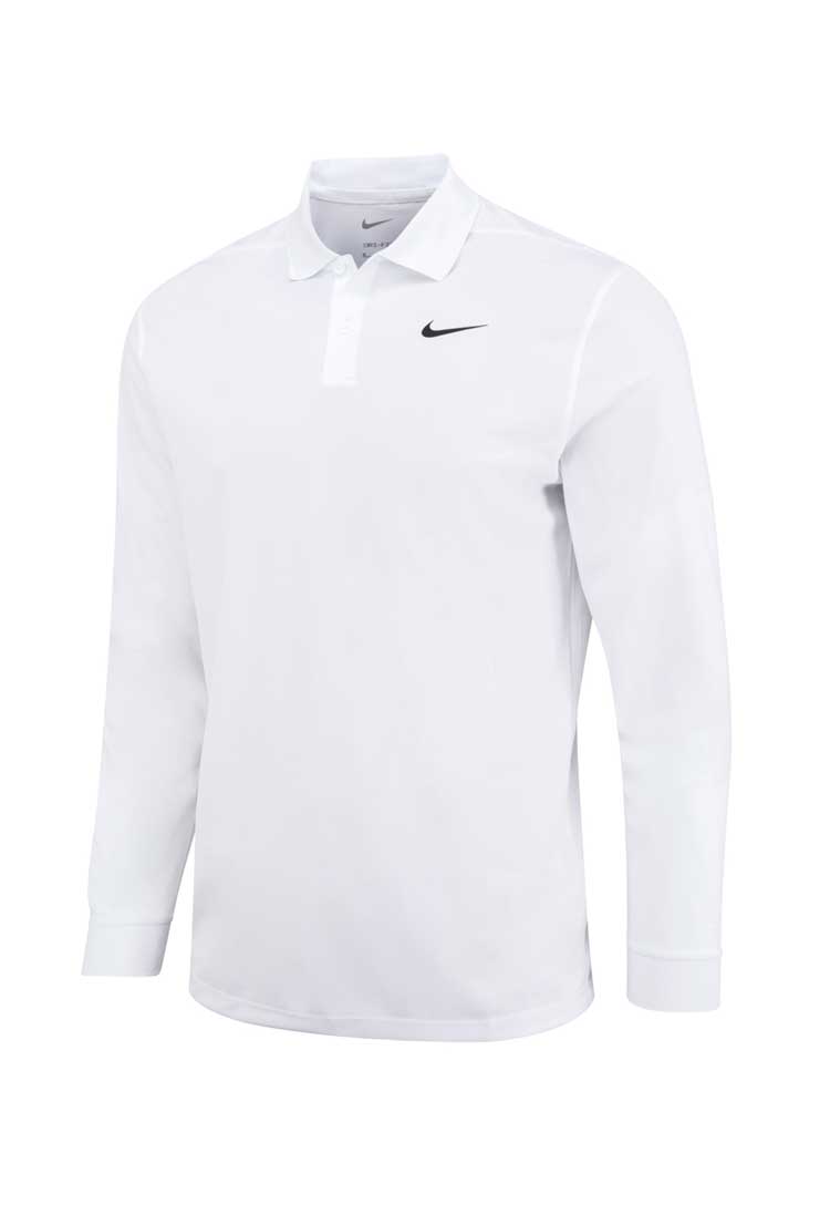 Nike Dri - FIT Victory Solid Long Sleeve Polo NK354 - The Work Uniform Company