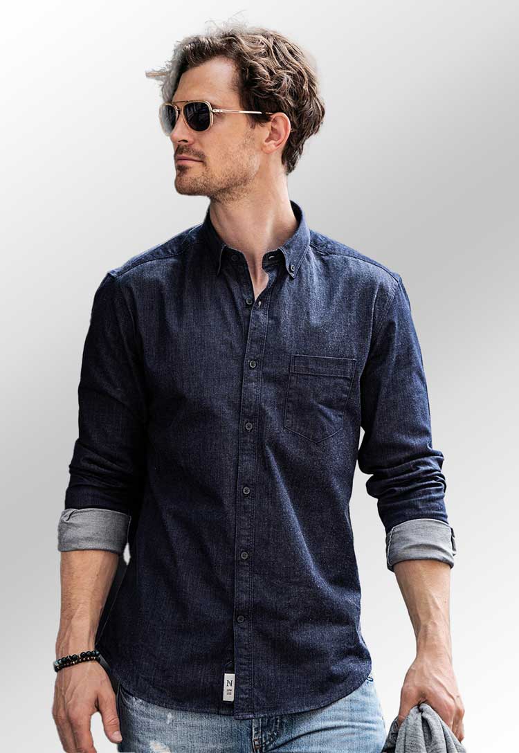 Men’s Torrance Denim Shirt - The Work Uniform Company