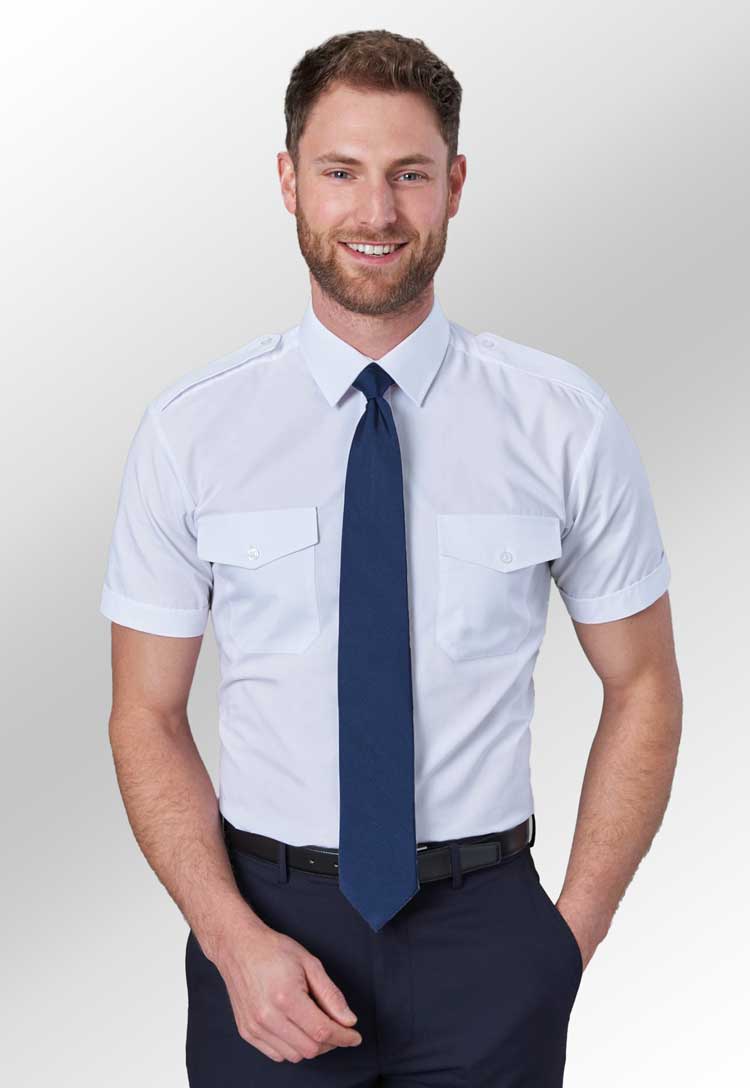 Orion Slim Fit Pilot Shirt - The Work Uniform Company