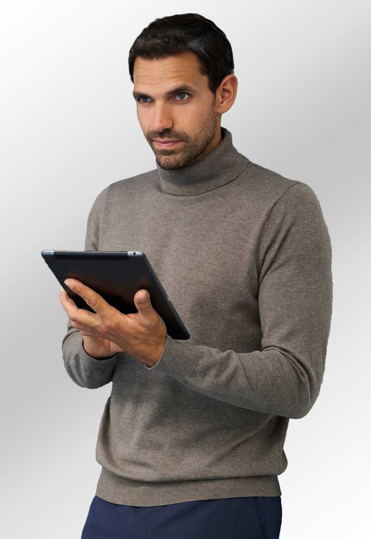 Oslo Merino Wool Rollneck Jumper - The Work Uniform Company