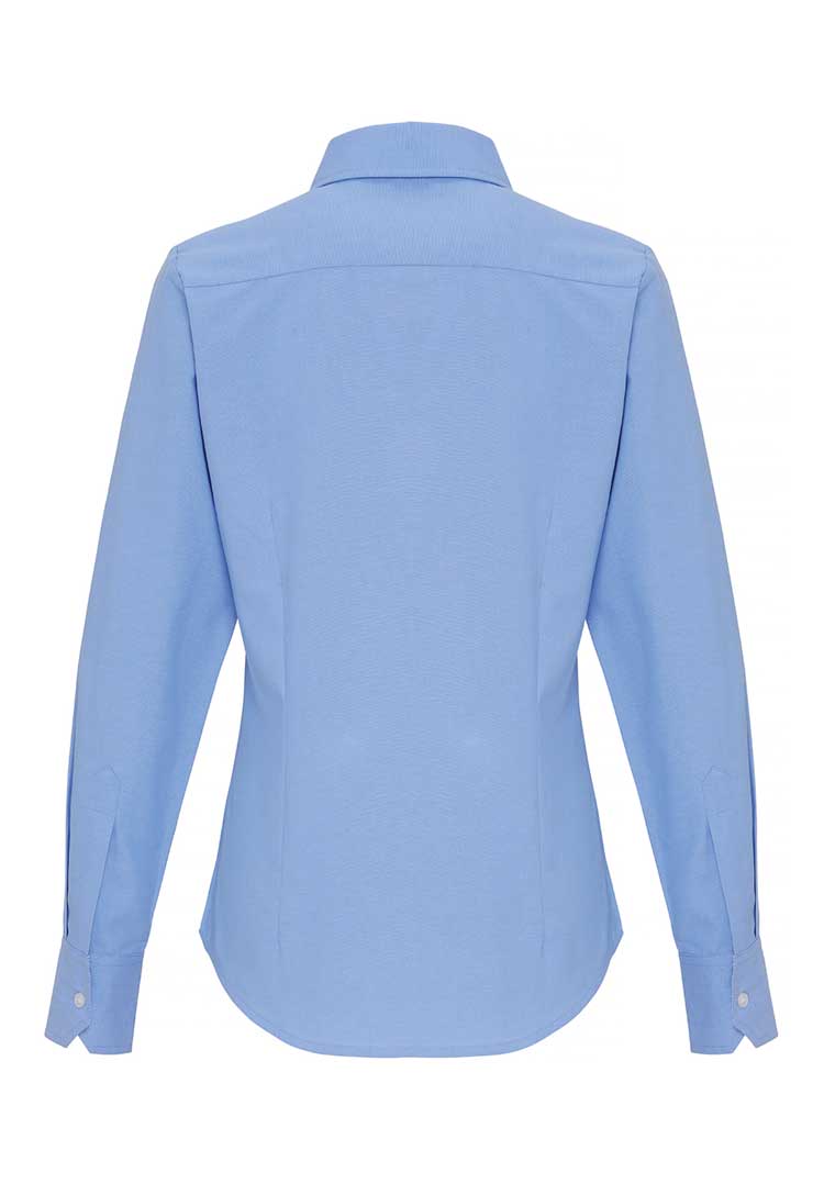 Women's Cotton - Rich Oxford Striped Blouse - The Work Uniform Company