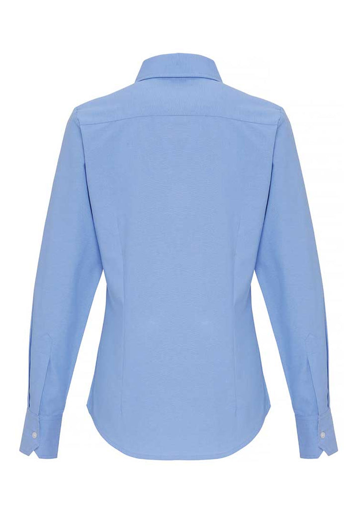 Women's Cotton - Rich Oxford Striped Blouse - The Work Uniform Company