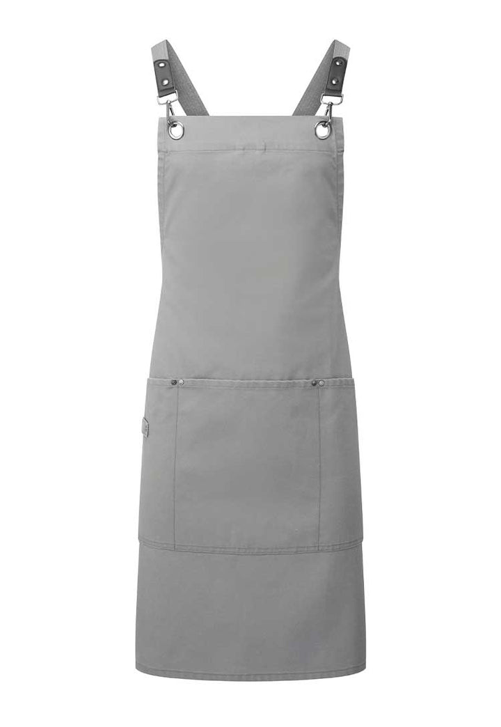 Clip 'n' Clasp Cross - Back Bib Apron PR182 - The Work Uniform Company