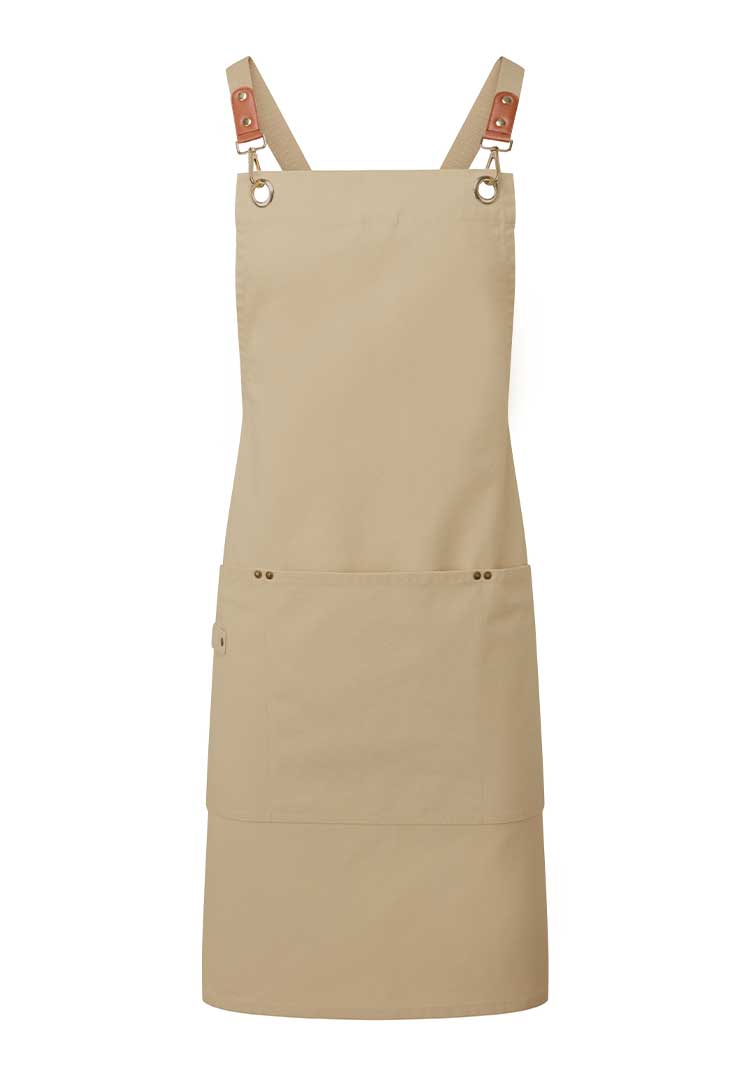 Clip 'n' Clasp Cross - Back Bib Apron PR182 - The Work Uniform Company