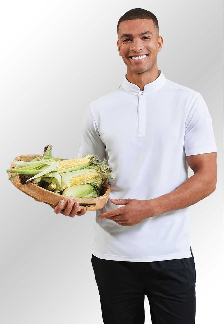 Men's Essential Coolchecker Short Sleeve Chef's Shirt PR646 - The Work Uniform Company