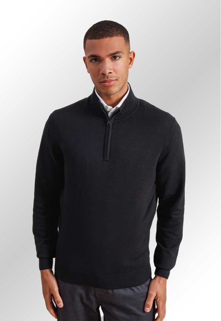 ¼ Zip Knitted Sweater - The Work Uniform Company