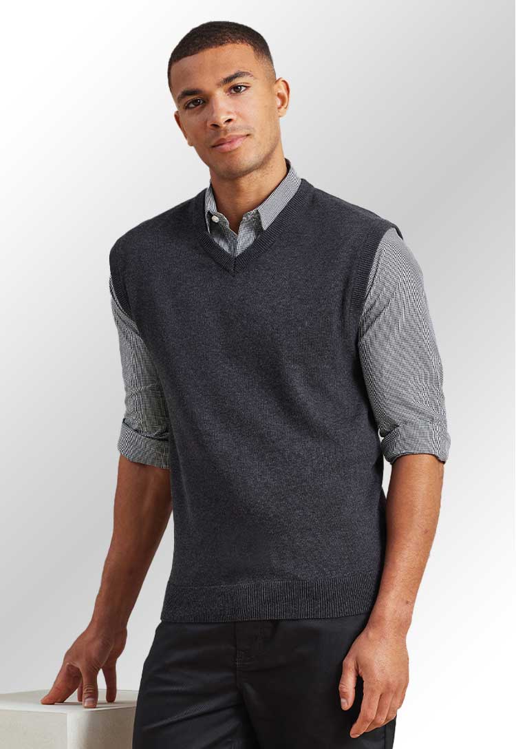 Sleeveless Knitted Sweater - The Work Uniform Company