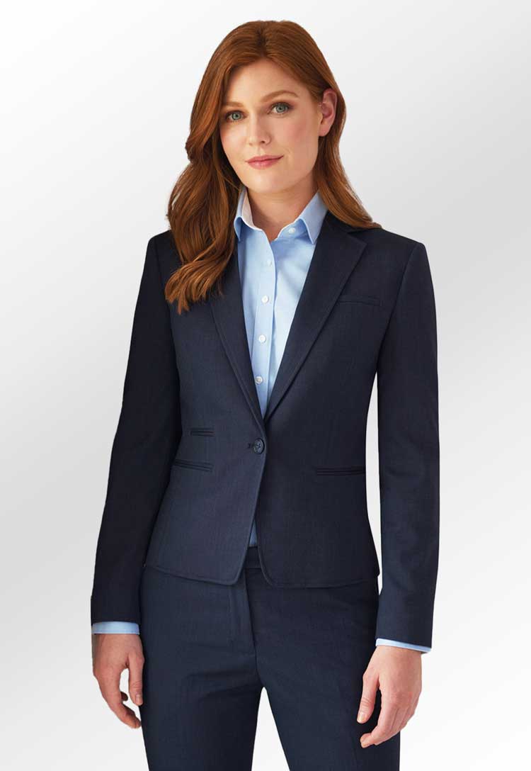 Clip of Model Wearing Ariel Slim Fit Jacket 2272 in Black