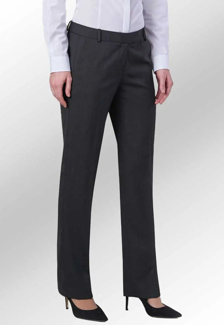 Clip of model wearing the Astoria Tailored Fit Ladies Trousers in Charcoal