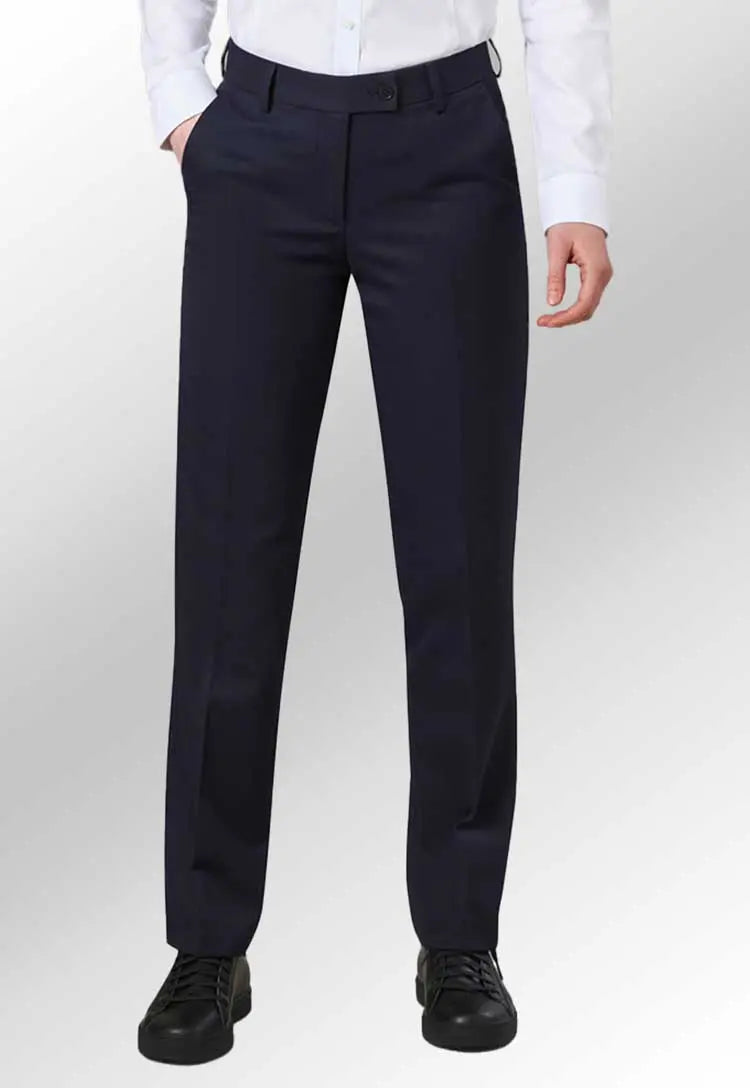 Clip of Model Wearing the Aura Straight Leg Trousers 2259 in Black
