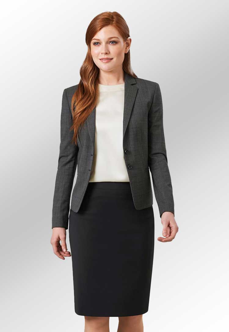 Model Wearing the Numana Skirt 2224 in Black