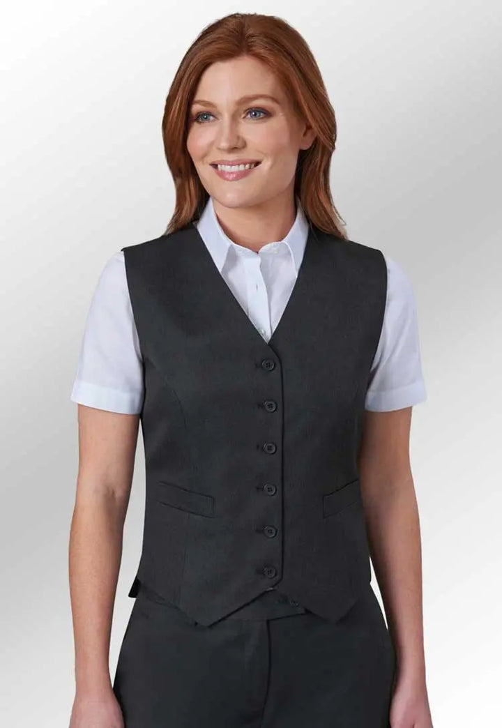 Clip of Model Wearing the Omega Ladies Waistcoat 2233 in Black