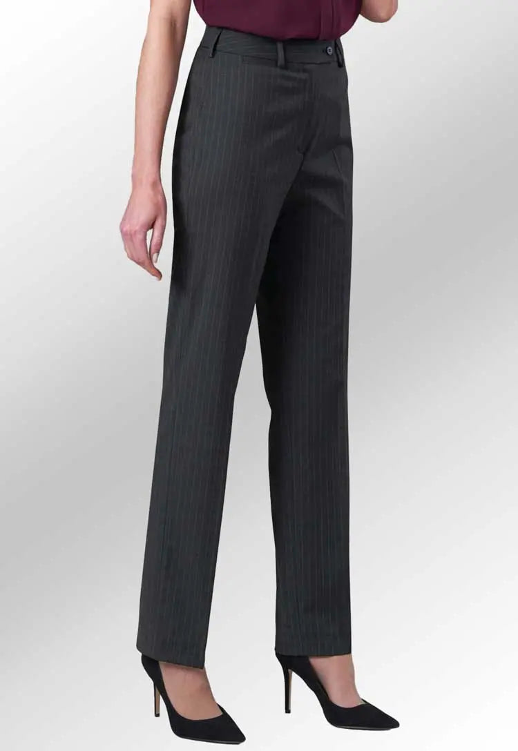 Clip of Model Wearing Varese Straight Leg Trouser 2109 in Black