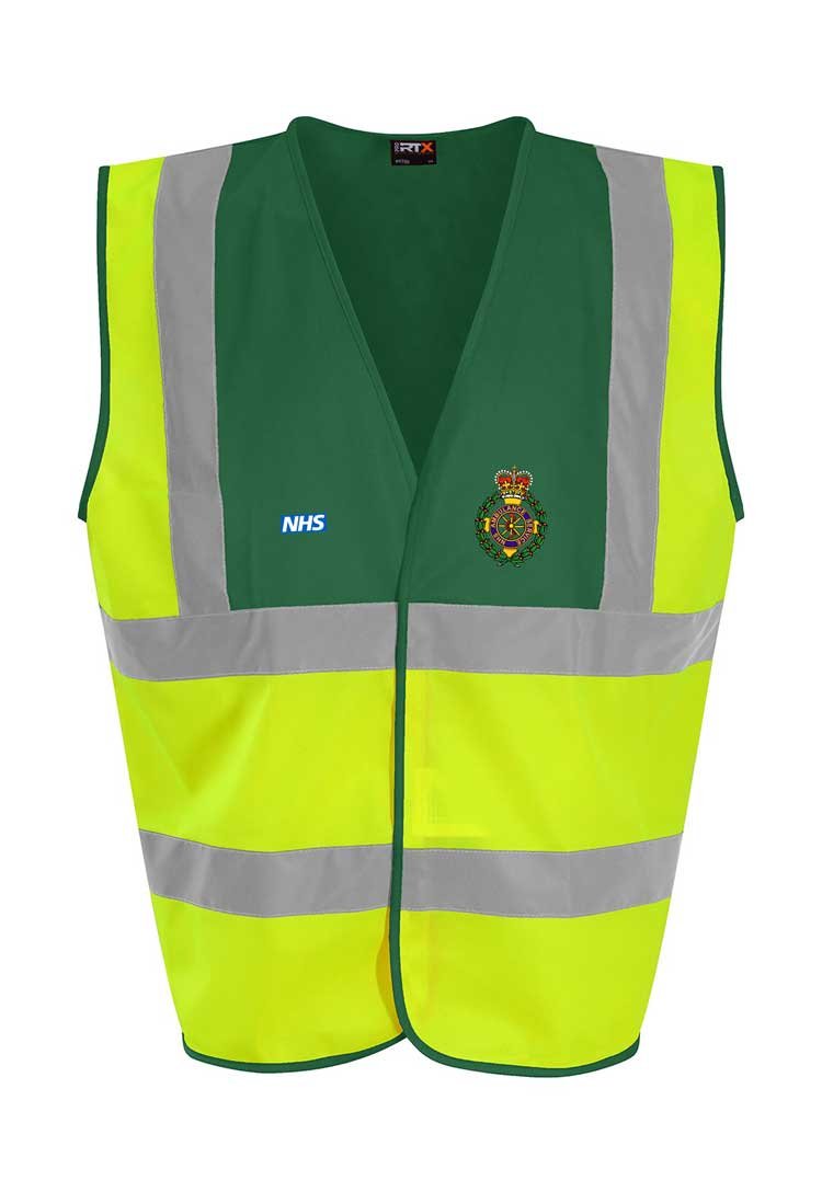 Ambulance Hi Vis Vest with Logos - The Work Uniform Company